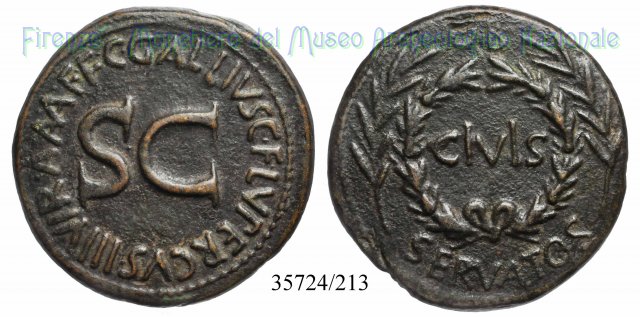 C GALLIVS C F LVPERCVS IIIVIR AAAFF S C / RIC 377 16 a.C. (Roma)