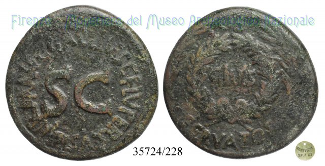 C GALLIVS C F LVPERCVS IIIVIR AAAFF S C / RIC 377 16 a.C. (Roma)