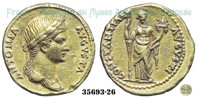 CONSTANTIAE AVGVSTI - Antonia - Ric. 65 41-45 d.C. (Roma)