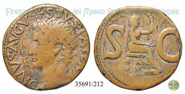 DIVVS AVGVSTVS PATER - RIC 71 36-37 d.C. (Roma)