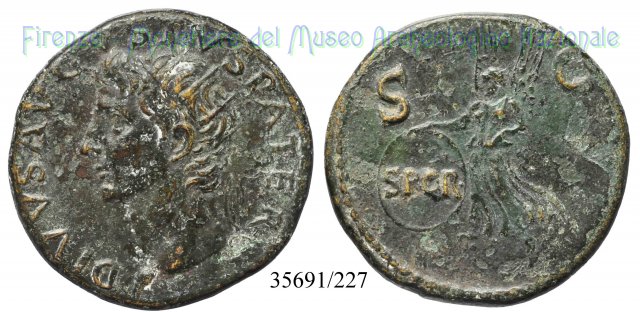 DIVVS AVGVSTVS PATER - RIC 77 22-23 d.C. (Roma)