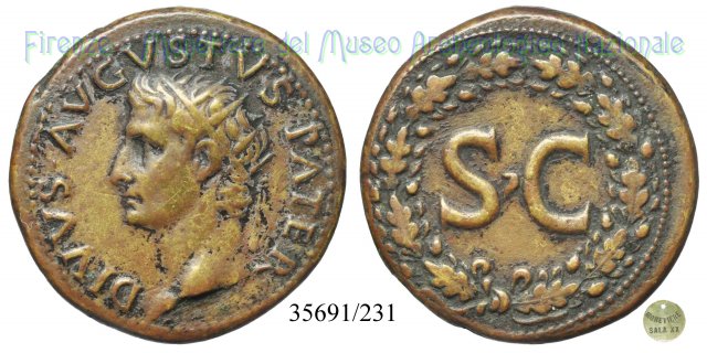 DIVVS AVGVSTVS PATER - RIC 79 22-26 d.C. (Roma)