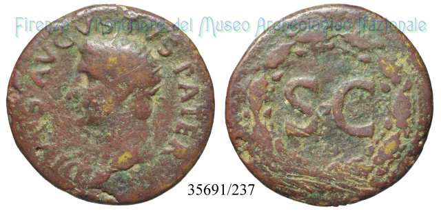 DIVVS AVGVSTVS PATER - RIC 79 22-26 d.C. (Roma)