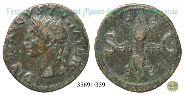 DIVVS AVGVSTVS PATER - RIC 83 22-30 d.C. (Roma)