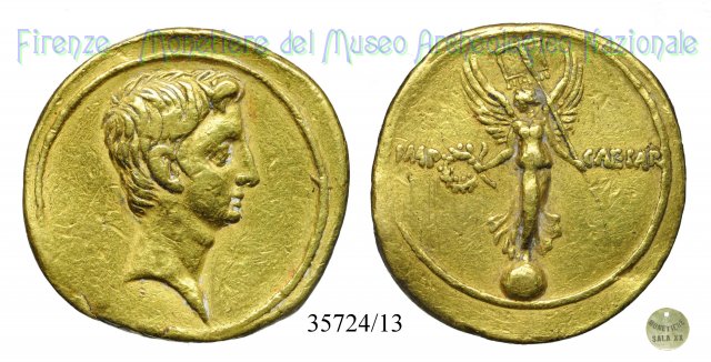 IMP- CAESAR / RIC 268 (come Ottaviano) 29-27 a.C. (Brundisium o Roma)