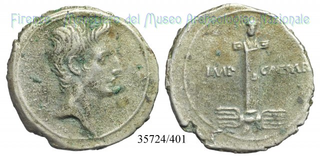 IMP- CAESAR / RIC 269a (come Ottaviano) 29-27 a.C. (Brundisium o Roma)