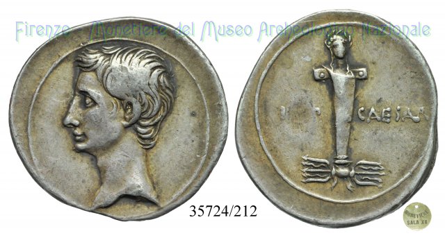 IMP- CAESAR / RIC 269b (come Ottaviano) 29-27 a.C. (Brundisium o Roma)