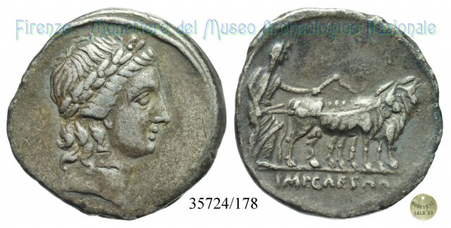 IMP CAESAR / RIC 272 - Coppia di buoi 29-27 a.C. (Brundisium o Roma)