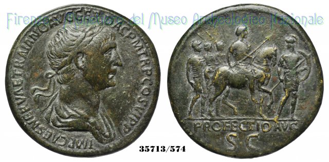 IMP CAES NERVAE TRAIANO AVG GER DAC PM TR P COS VI PP 112-117 d.C. (Roma)
