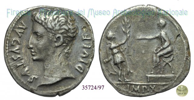 IMP- X / RIC 162b 15-13 a.C. (Lugdunum)