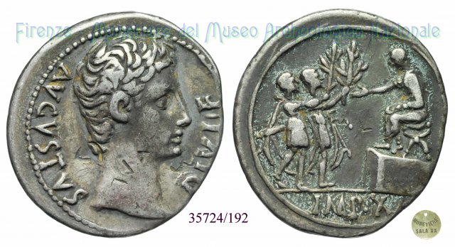 IMP- X / RIC 165a 15-13 a.C. (Lugdunum)