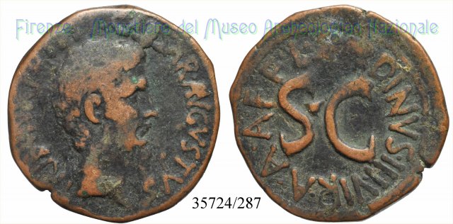 L SVRDINVS IIIVIR AAAFF S C / RIC 386 15 a.C. (Roma)