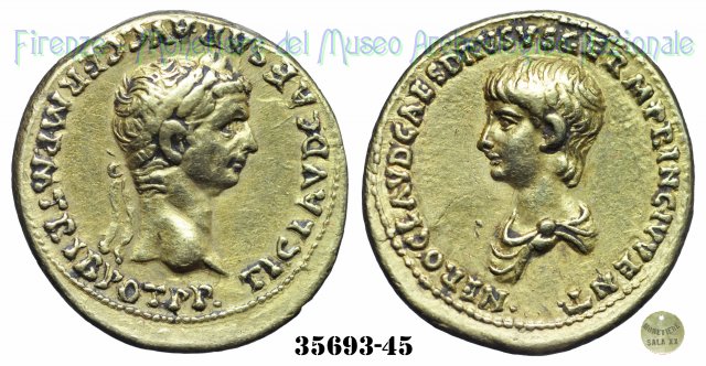 NERO CLAVD CAES DRVSVS GERM PRINC IVVENT - Ric. 82 50-54 d.C. (Roma)