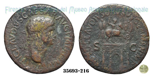 NERO CLAVDIVS DRVSVS GERMAN IMP - Arco trionfale - Ric 98 41-50 d.C. (Roma)