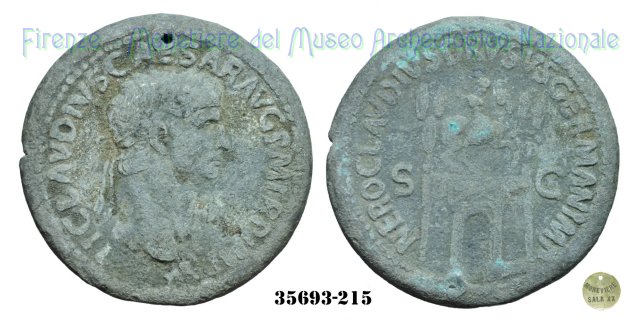 NERO CLAVDIVS DRVSVS GERMAN IMP - Arco trionfale - Ric 98 41-50 d.C. (Roma)