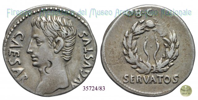 OB CIVIS SERVATOS / RIC 40b 19-18 a.C. (Colonia Caesaraugusta)