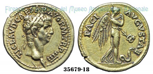 PACI AVGVSTAE - Ric 27 44-45 d.C. (Roma)