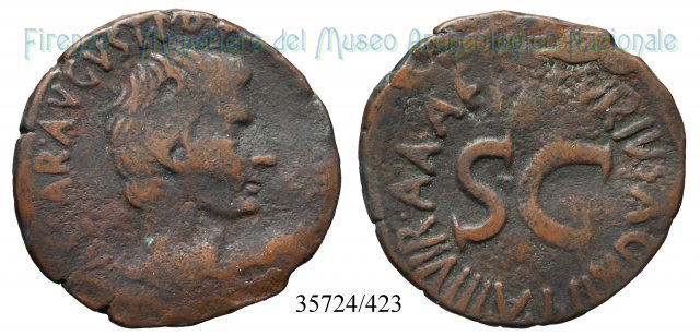 P LVRIVS AGRIPPA IIIVIR AAAFF S C / RIC 427 7 a.C. (Roma)