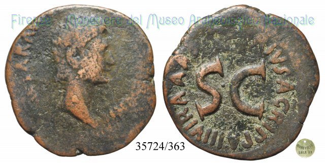 P LVRIVS AGRIPPA IIIVIR AAAFF S C / RIC 427 7 a.C. (Roma)