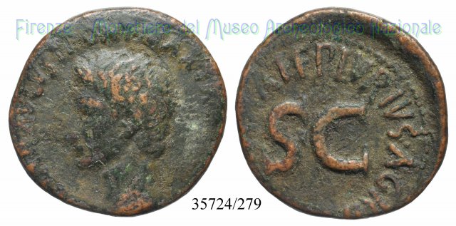 P LVRIVS AGRIPPA IIIVIR AAAFF S C / RIC 428 7 a.C. (Roma)