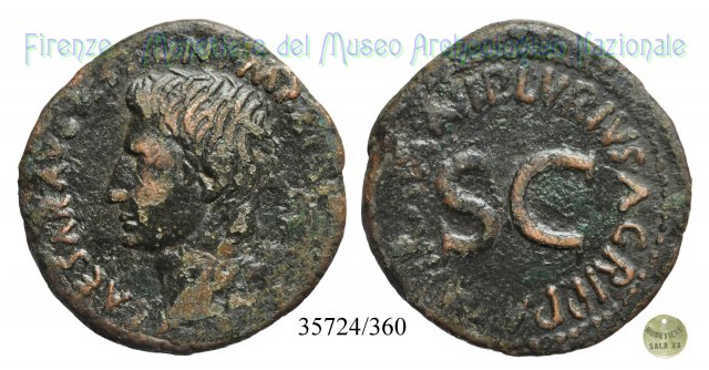 P LVRIVS AGRIPPA IIIVIR AAAFF S C / RIC 428 7 a.C. (Roma)