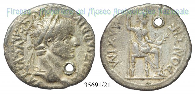 PONTIF. MAXIM. - RIC. 30 14-37 d.C. (Roma)