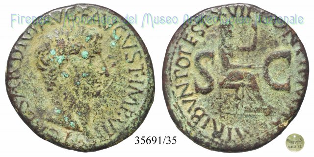 PONTIF MAXIM TRIBVN POTEST XVII S C - RIC 33 15-16 d.C. (Roma)