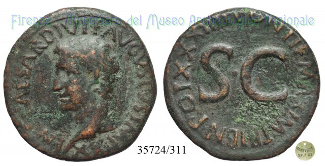 PONTIF MAXIM TRIBVN POT XXXIIII S C / RIC 471 11-12 d.C. (Roma)