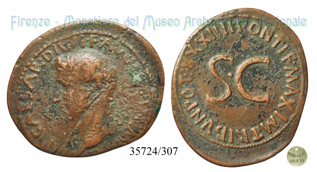 PONTIF MAXIM TRIBVN POT XXXIIII S C / RIC 471 11-12 d.C. (Roma)