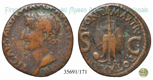 PONTIF MAX TR POT XXXIIX S C - RIC 64 36-37 d.C. (Roma)