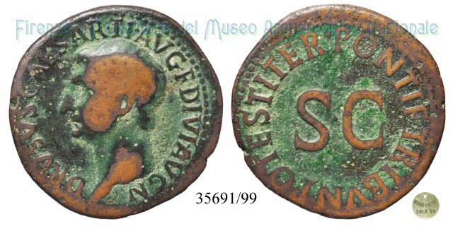 PONTIF TRIBVN POTEST ITER S C - RIC 45 22-23 d.C. (Roma)