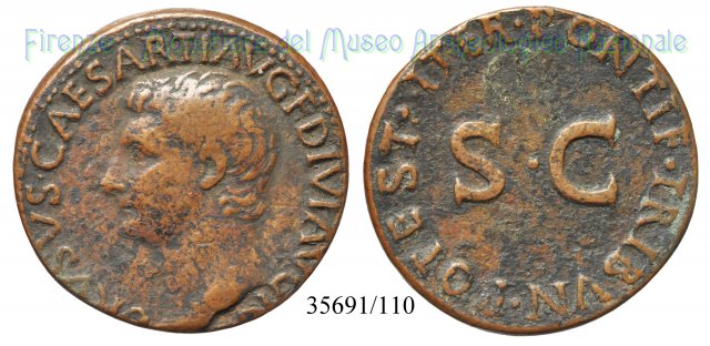 PONTIF TRIBVN POTEST ITER S C - RIC 45 22-23 d.C. (Roma)