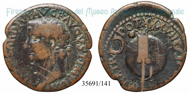 PONTI MAX TR POT XXXVII S C - RIC 58 35-36 d.C. (Roma)