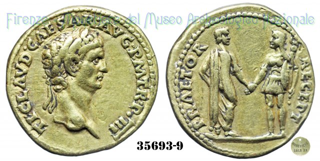 PRAETOR RECEPT - RIC 23 43-44 d.C. (Roma)