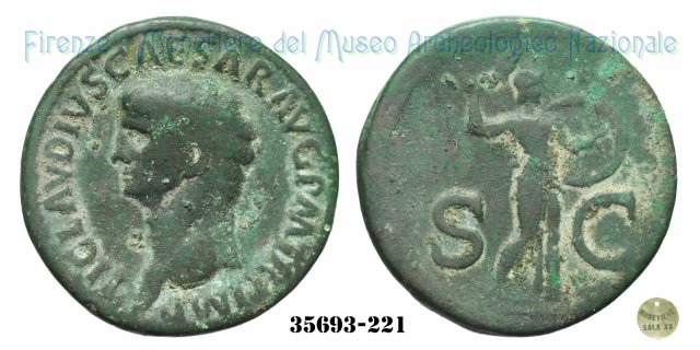 S - C (MInerva a destra) | Ric. 100 41-50 d.C. (Roma)