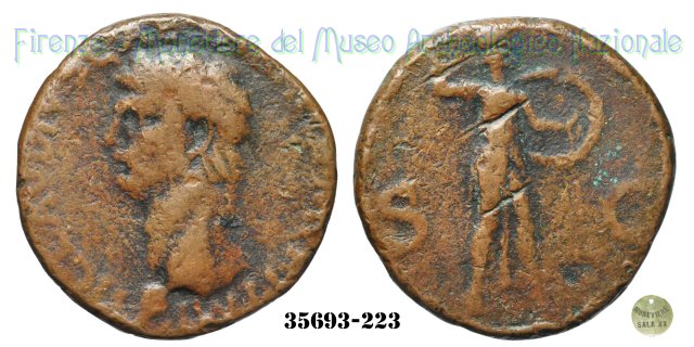 S - C (MInerva a destra) | Ric. 100 41-50 d.C. (Roma)