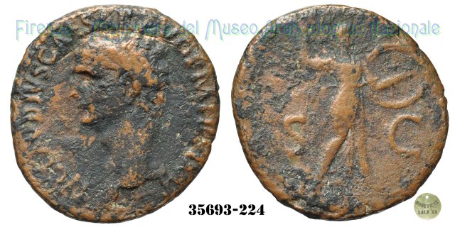 S - C (MInerva a destra) | Ric. 100 41-50 d.C. (Roma)