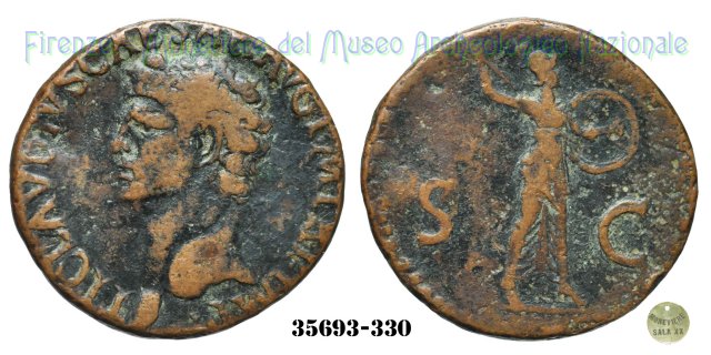 S - C (MInerva a destra) | Ric. 100 41-50 d.C. (Roma)