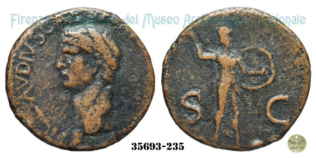 S - C (MInerva a destra) | Ric. 100 41-50 d.C. (Roma)