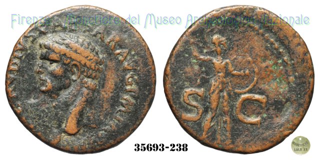 S - C (MInerva a destra) | Ric. 100 41-50 d.C. (Roma)