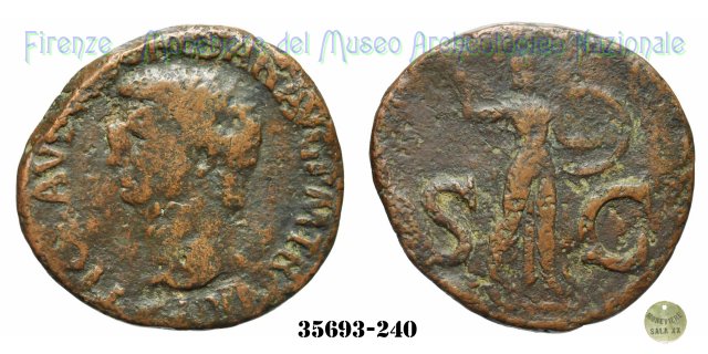 S - C (MInerva a destra) | Ric. 100 41-50 d.C. (Roma)