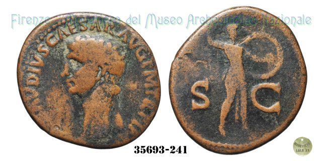 S - C (MInerva a destra) | Ric. 100 41-50 d.C. (Roma)