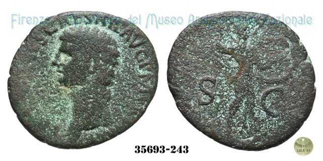 S - C (MInerva a destra) | Ric. 100 41-50 d.C. (Roma)