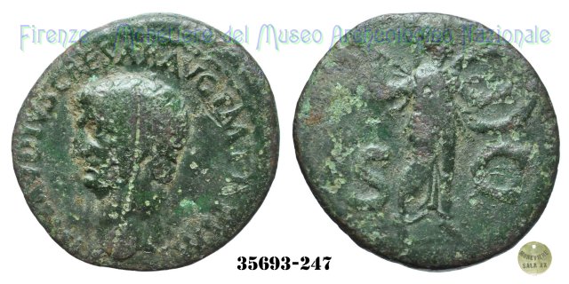 S - C (MInerva a destra) | Ric. 100 41-50 d.C. (Roma)