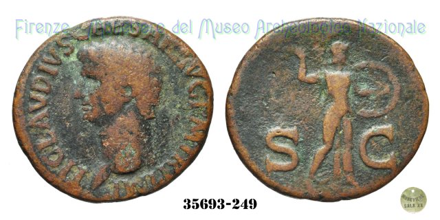 S - C (MInerva a destra) | Ric. 100 41-50 d.C. (Roma)