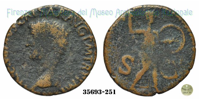 S - C (MInerva a destra) | Ric. 100 41-50 d.C. (Roma)