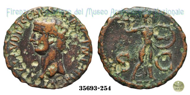 S - C (MInerva a destra) | Ric. 100 41-50 d.C. (Roma)