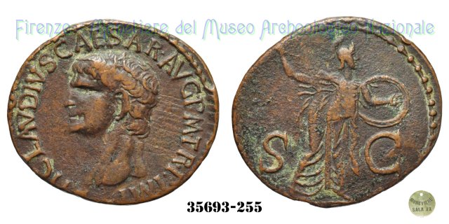 S - C (MInerva a destra) | Ric. 100 41-50 d.C. (Roma)