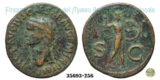 S - C (MInerva a destra) | Ric. 100 41-50 d.C. (Roma)