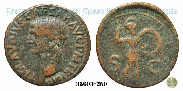 S - C (MInerva a destra) | Ric. 100 41-50 d.C. (Roma)